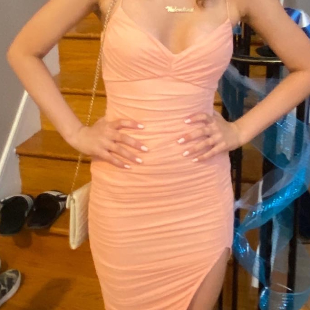 Peach dress